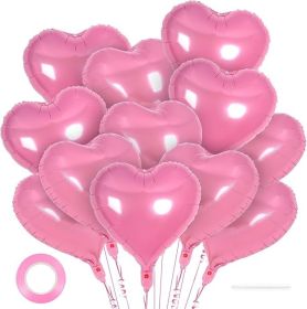 12 Pcs Heart Balloons
