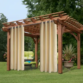 50 In. X 84 In. Indoor Outdoor Curtains Grommet Curtain 1 Panel (Option: 50in x 84in)