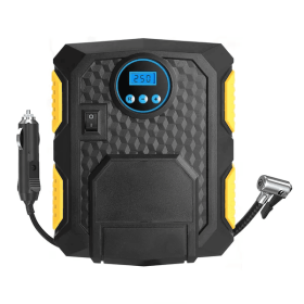 Tire Inflator 12V DC 120W 150PSI Tire W LCD Electric Air Compressor 25L Min Large Air Flow (Color: Black)